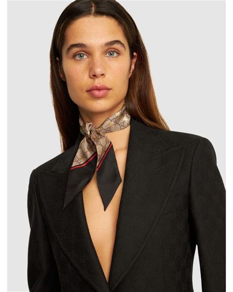 gucci gg bee silk neck bow|Gucci Gg Bees Silk Neck Bow .